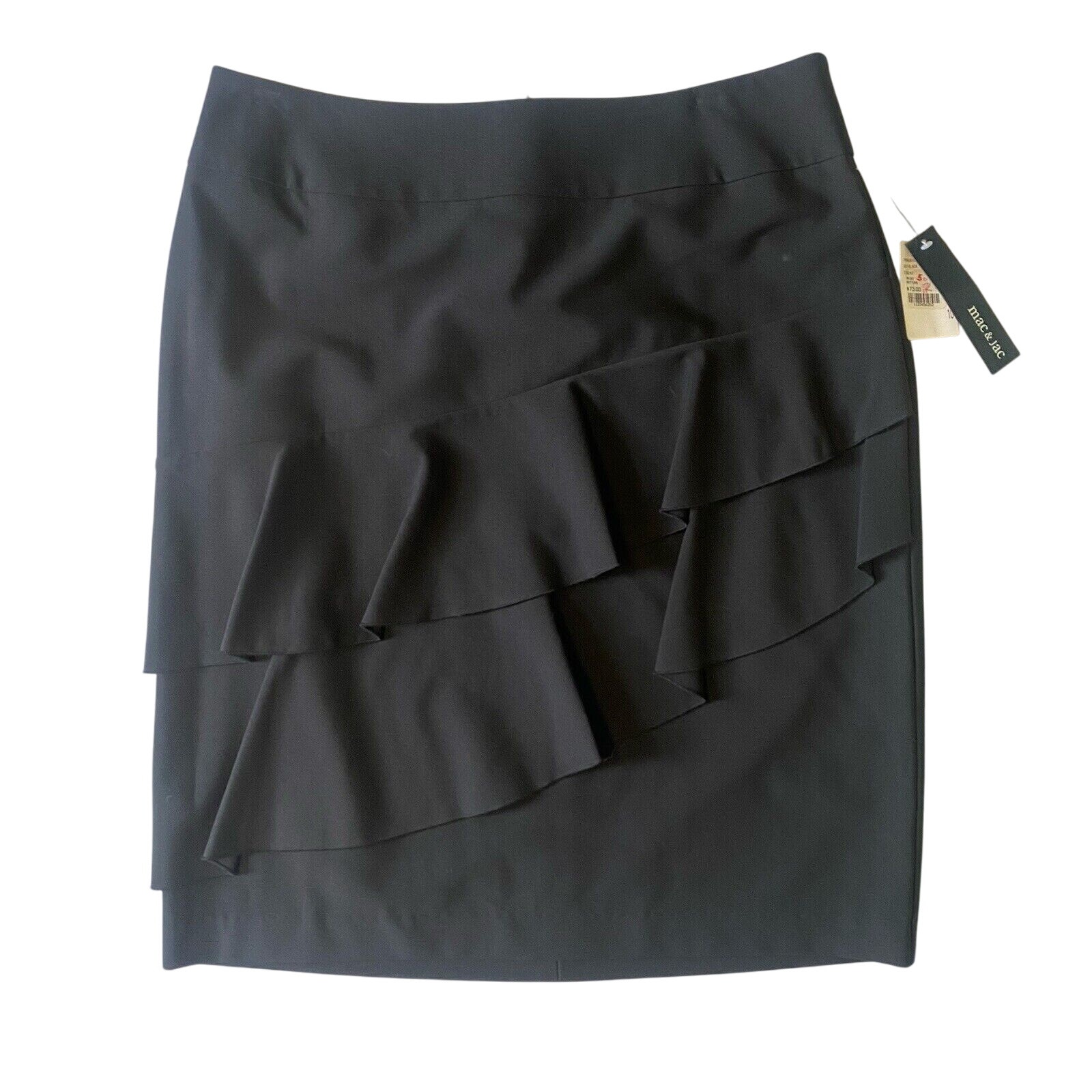 Mac & Jac Skirt Women’s Size 10 New Black Formal Dressy Professional Office Wear